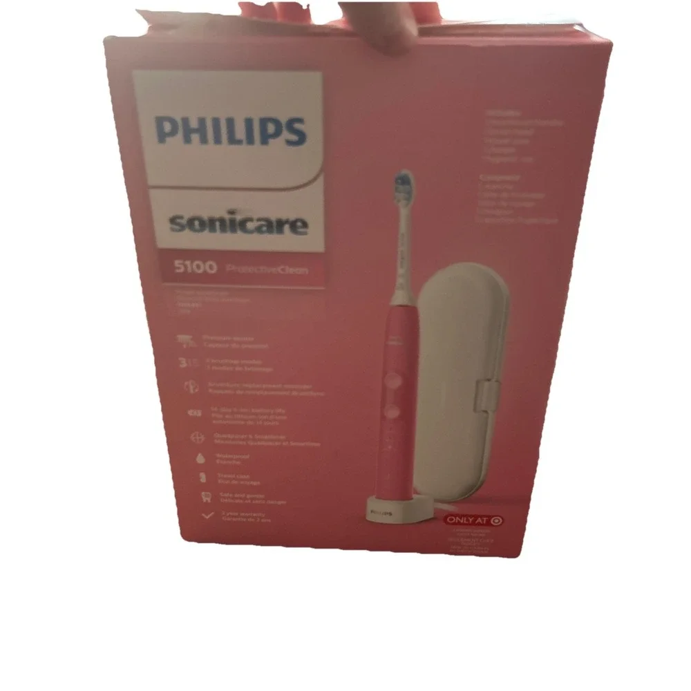 Philips Sonicare Protective Clean 5100 Gum Health Electric Toothbrush Deep Pink